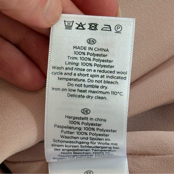 Hobbs Kiri midi dress spring blush Floral print crew neck fit flare 6 sleeveless - Picture 9 of 9